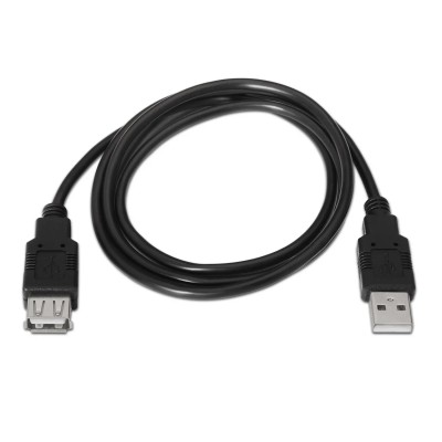 Cable Alargador USB 2.0 Aisens A101-0016/ USB Macho - USB