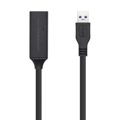 Cable Alargador USB 3.0 con Amplificador Aisens A105-0407/ USB