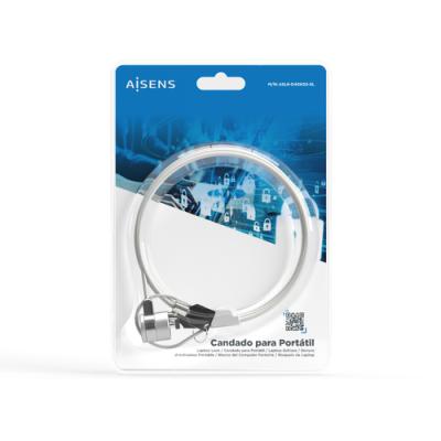 Aisens cable seguridad cerradura llave 1.5m