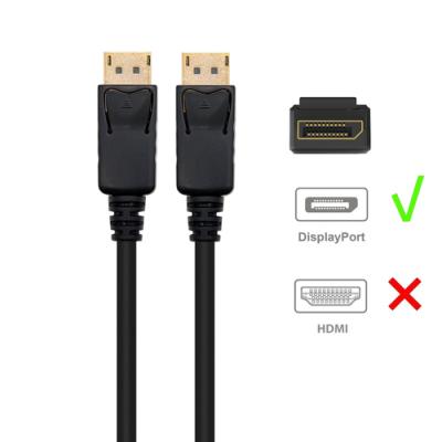 Ewent cable displayport v1.2, 4k @ 60hz, a/a awg32