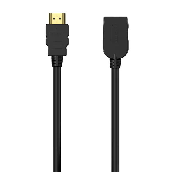 Cable Alargador HDMI Aisens A120-0544/ HDMI Macho - HDMI Hembra/ Hasta 10W/ 2250Mbps/ 1m/ Negro