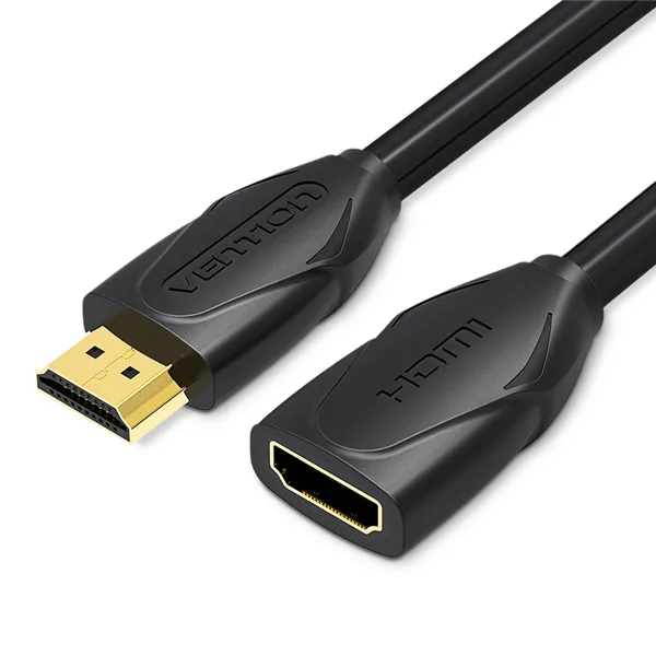 Cable Alargador HDMI Vention VAA-B06-B200/ HDMI Macho - HDMI Hembra/ 2m/ Negro