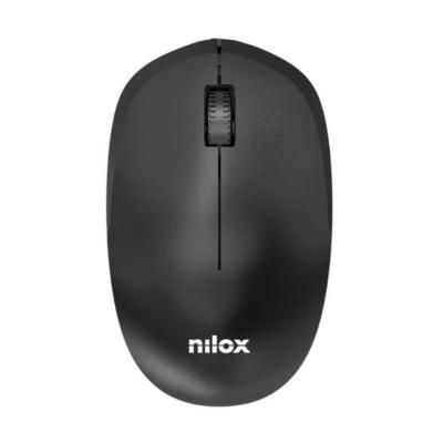 Nilox ratón wireless, 1000 dpi, 3 botones, negro