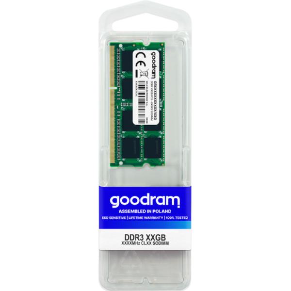 Goodram 8gb ddr3 1600mhz cl11 1,35v sodimm