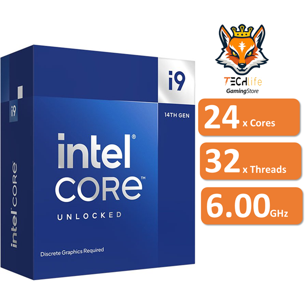 Intel Core i9-14900KF Unlocked 3.2/6.0 GHz 36MB