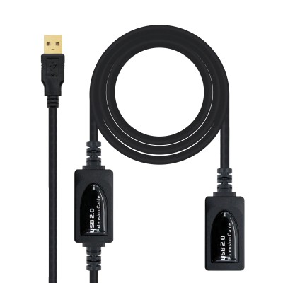 Cable Alargador USB 2.0 Nanocable 10.01.0213/ USB Macho - USB