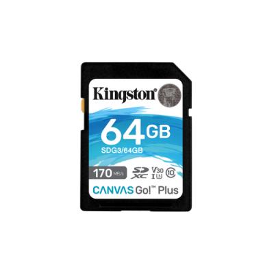 Kingston canvas go! plus sd 64gb class 10 u3 v30