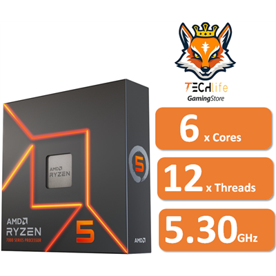 AMD Ryzen 5 7600X a 4.7/5.3GHz AM5 6x Core