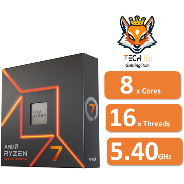 AMD Ryzen 7 7700X a 4.5/5.4GHz AM5 8x Core