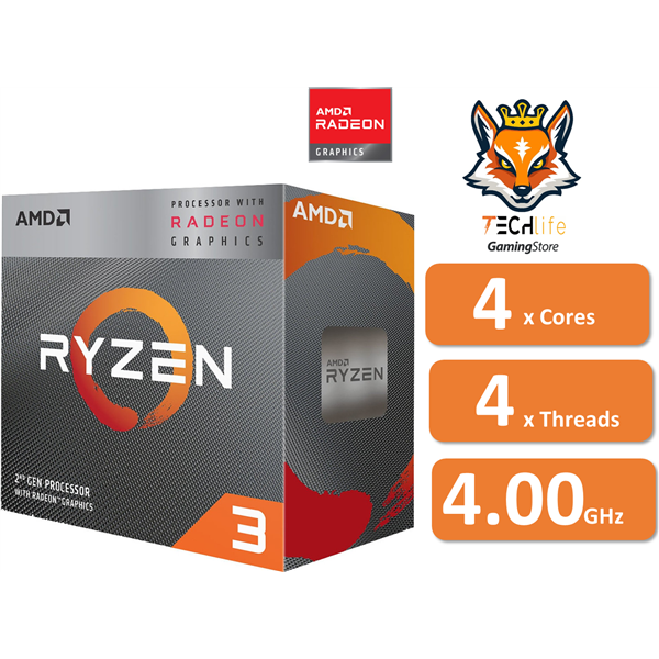 AMD Ryzen 3 3200G a 3.6/4GHz AM4 4x Core