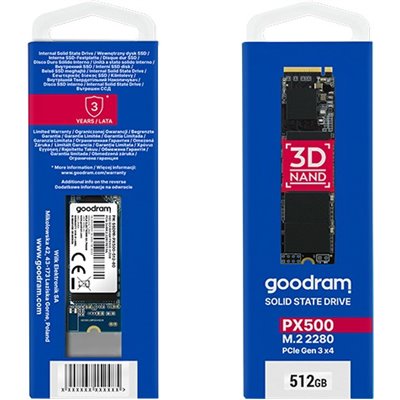 Goodram px500 ssd 512gb nvme pcie gen2 3x4