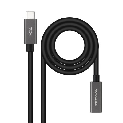 Cable Alargador USB 3.2 Nanocable 10.01.4401/ USB Tipo-C Macho