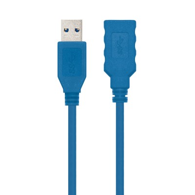 Cable Alargador USB 3.0 Nanocable 10.01.0902-BL/ USB Macho -