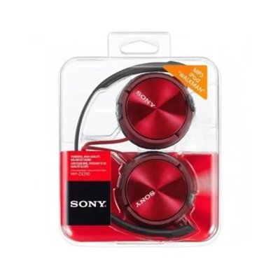 Auriculares Sony MDRZX310APR/ con Micrófono/ Jack 3.5/ Rojos