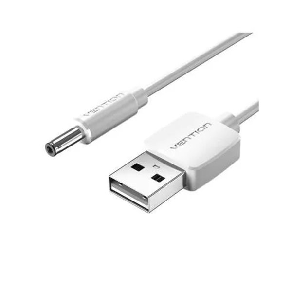 Cable Conversor USB Vention CEXWD/ USB Macho - DC 3.5mm Macho/ 50cm/ Blanco