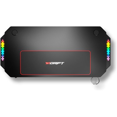 Drift DZ175RGB Mesa Gaming Fibra de Carbono Laterales RGB