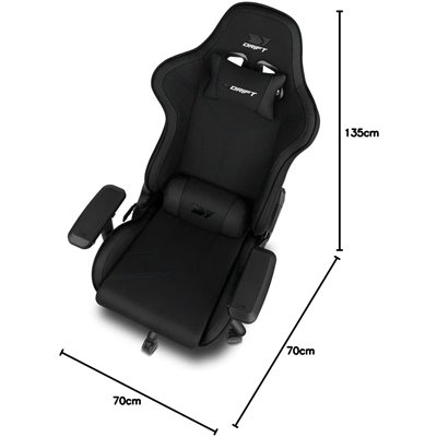 Drift DR110BK Silla Profesional Gaming Cojines Cervical/Lumbar