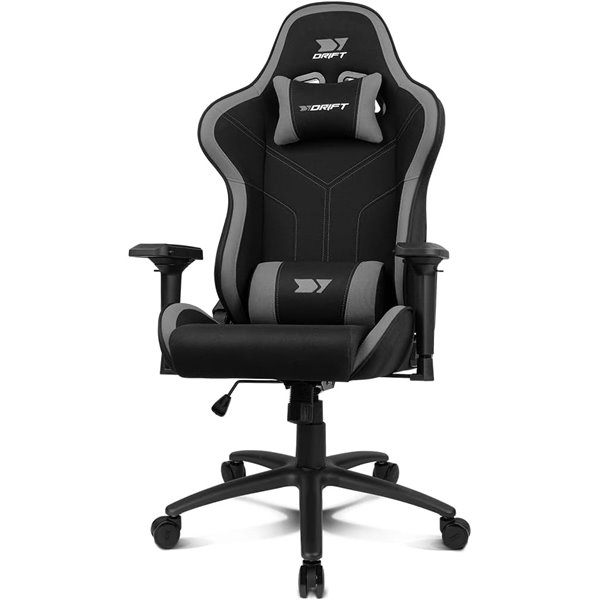 Drift DR110 Negra/Gris Silla Profesional Gaming Cojines Cervical/Lumbar