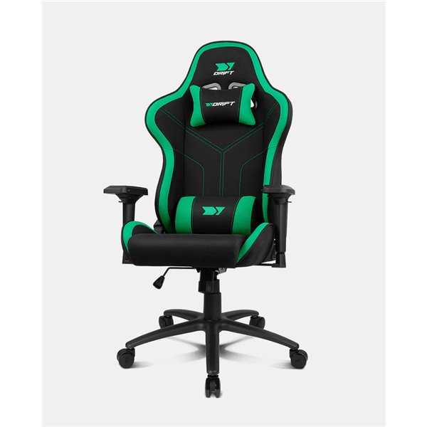 Drift DR110 Negra/Verde Silla Profesional Gaming Cojines Cervical/Lumbar