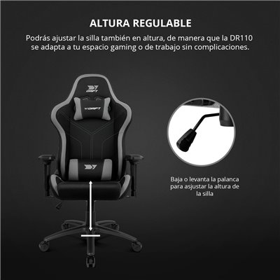 Drift DR110 Negra/Verde Silla Profesional Gaming Cojines