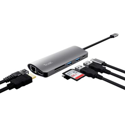 Docking USB Tipo-C Trust Dalyx/ 2xUSB/ 1xUSB Tipo-C PD/ 1xHDMI/