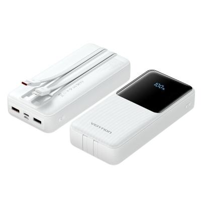 Powerbank 20000mAh Vention FHPW0/ 22.5W/ Blanca/ Incluye Cable