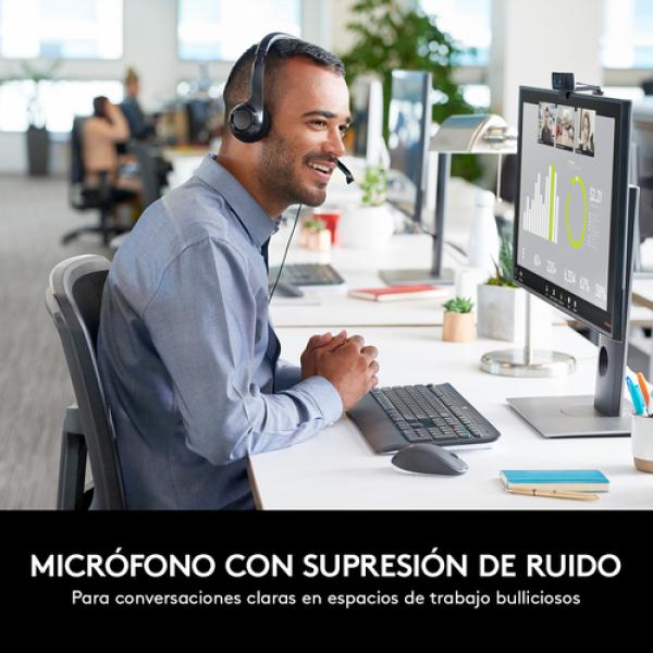 Auriculares Logitech H390/ con Micrófono/ USB/ Negros