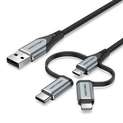 Cable USB 2.0 Tipo-C Vention CQJHF/ USB Macho/ USB Tipo-C Macho