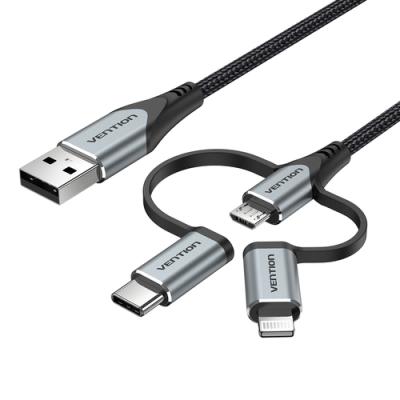 Cable USB 2.0 Tipo-C Vention CQJHF/ USB Macho/ USB Tipo-C Macho