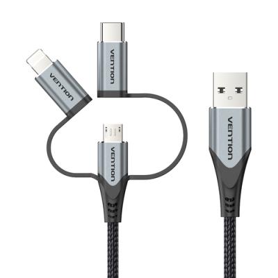 Cable USB 2.0 Tipo-C Vention CQJHF/ USB Macho/ USB Tipo-C Macho