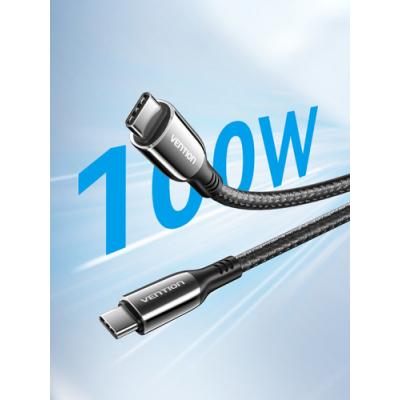 Cable USB 2.0 Tipo-C 5A 100W Vention CTKBAV/ USB Tipo-C Macho -