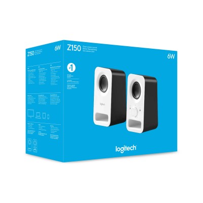 Altavoces Logitech Z150/ 6W/ 2.0/ Blanco