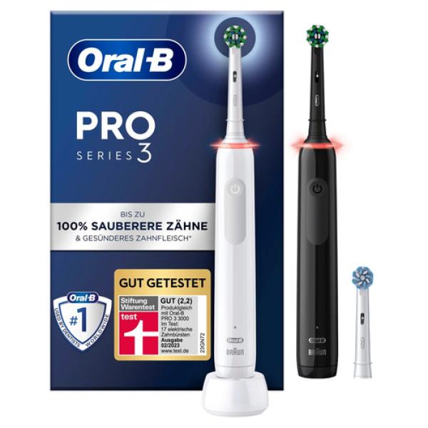 Cepillo Dental Braun Oral-B Pro 3 3900 Duo/ Pack 2 uds