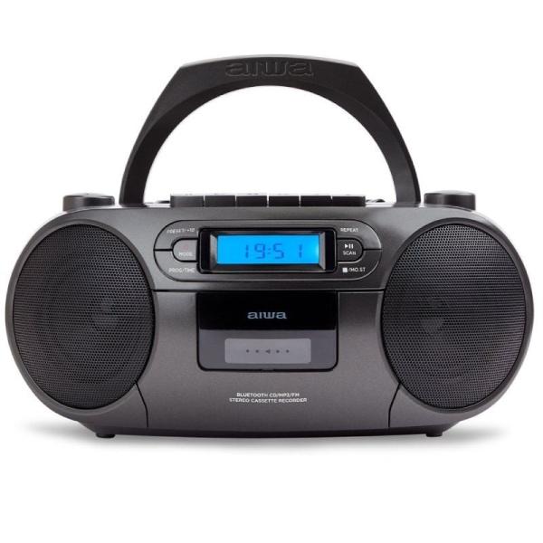 Radio CD Aiwa BoomBox BBTC-550BK/ 6W/ Negro