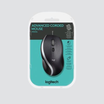 Ratón Logitech M500S/ Hasta 4000 DPI/ Negro