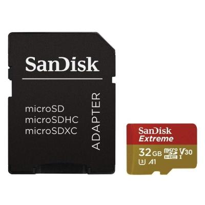 Tarjeta de Memoria SanDisk Extreme 32GB microSD HC UHS-I con