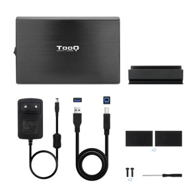 Caja Externa para Disco Duro de 3.5' TooQ TQE-3531B/ USB 2.0