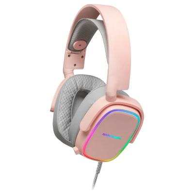 Mars gaming mhaxp pink rgb headphones