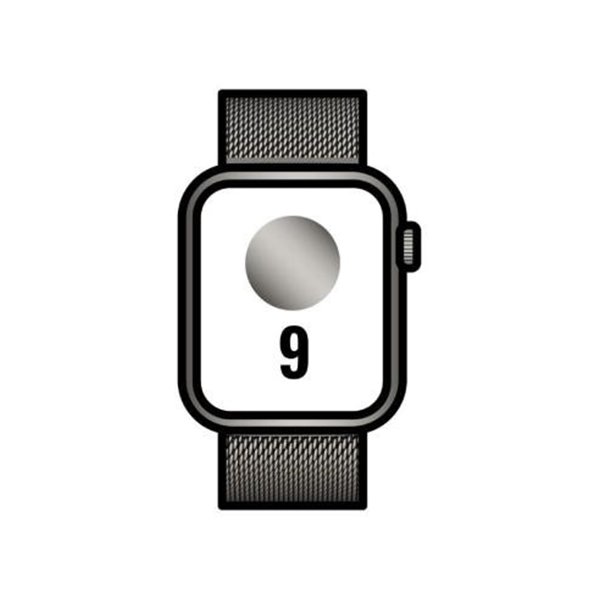 Apple Watch Series 9/ GPS/ Cellular/ 45mm/ Caja de Acero Grafito/ Correa Milanese Loop Grafito