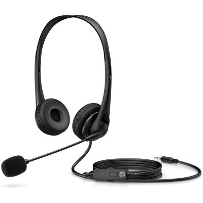 Auriculares HP G2 Stereo / con Micrófono/ Jack 3.5/ Negros