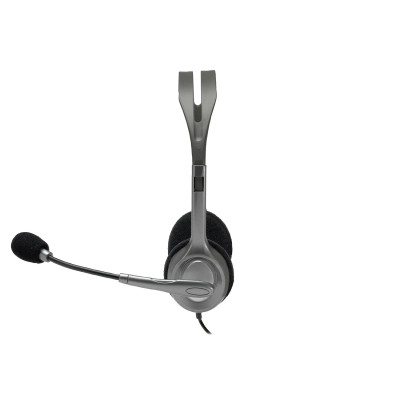 Auriculares Logitech H110/ con Micrófono/ Jack 3.5/ Plateados