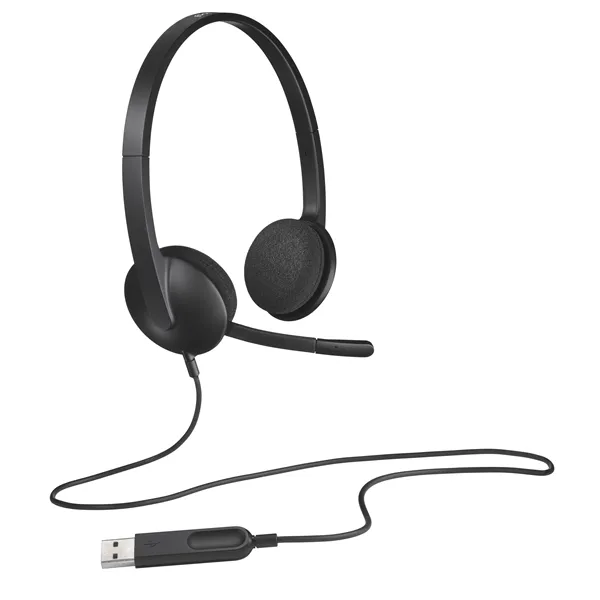 Auriculares Logitech H340/ con Micrófono/ USB/ Negros