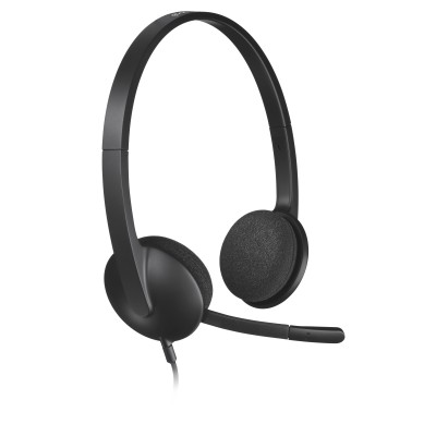 Auriculares Logitech H340/ con Micrófono/ USB/ Negros