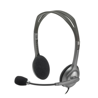 Auriculares Logitech H111/ con Micrófono/ Jack 3.5/ Negros