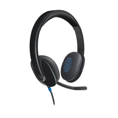 Auriculares Logitech H540/ con Micrófono/ USB/ Negros