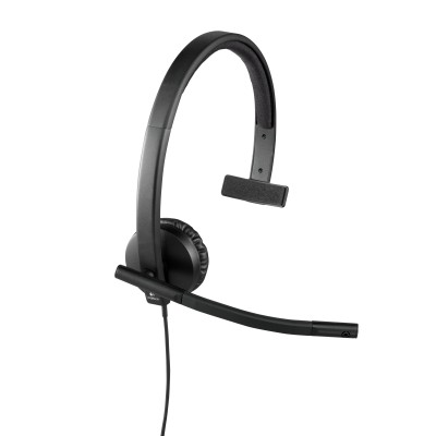 Auricular Logitech H570E/ con Micrófono/ USB/ Negro