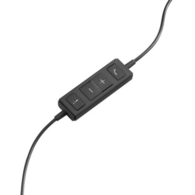 Auricular Logitech H570E/ con Micrófono/ USB/ Negro