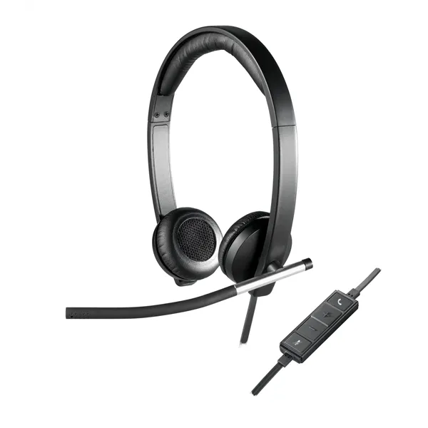 Auriculares Logitech H650e/ con Micrófono/ USB/ Negros