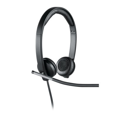 Auriculares Logitech H650e/ con Micrófono/ USB/ Negros