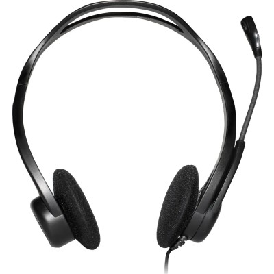 Auriculares Logitech Headset PC 960/ con Micrófono/ USB/ Negros